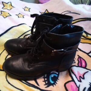 Stylish Black Big Girls Shoes